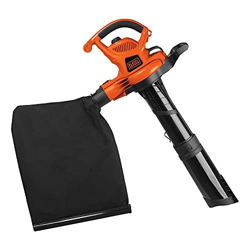  BLACK+DECKER (BV6600) 3-in-1 Electric Leaf Blower, Leaf Vacuum, Mulcher, 12-Amp