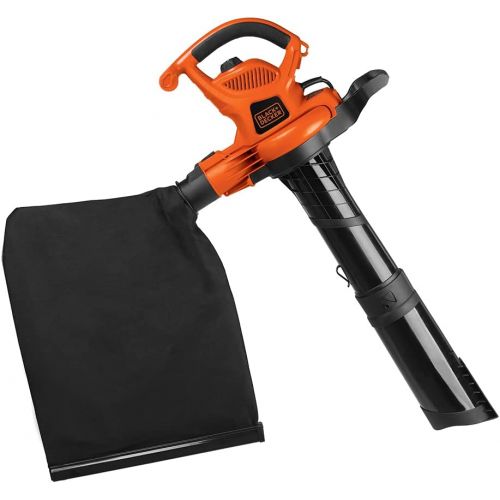  BLACK+DECKER (BV6600) 3-in-1 Electric Leaf Blower, Leaf Vacuum, Mulcher, 12-Amp