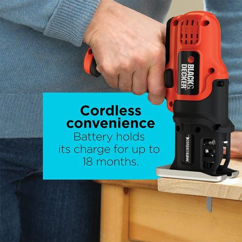  BLACK+DECKER Jig Saw, Cordless, Compact (LPS7000)