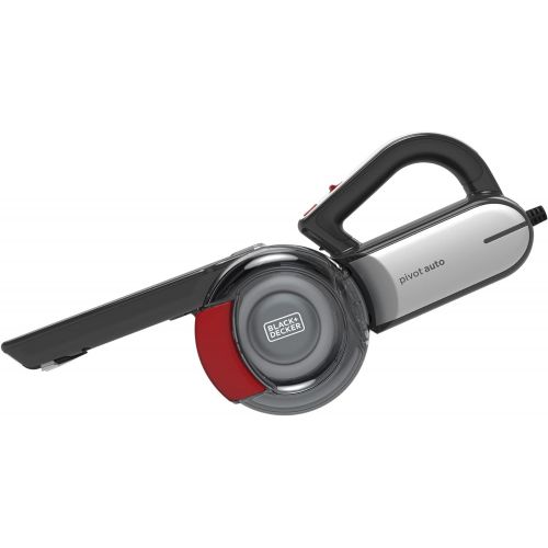  BLACK+DECKER Handheld Vacuum for Cars, Cordless, Pivoting, Black (BDH1200PVAV)