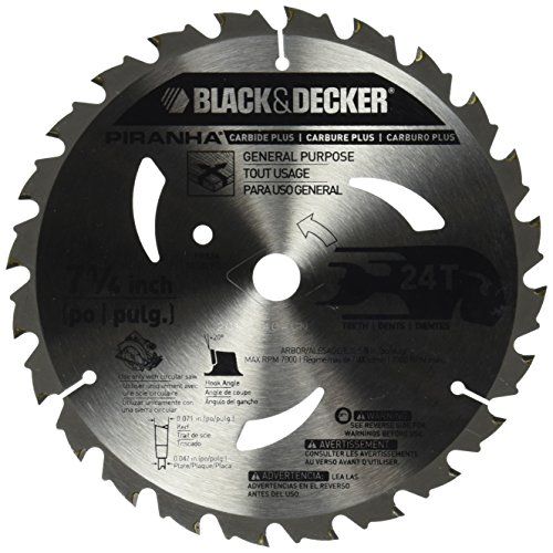  BLACK+DECKER Pr824 24T 7-1/4-Inch Carbide Saw Blade