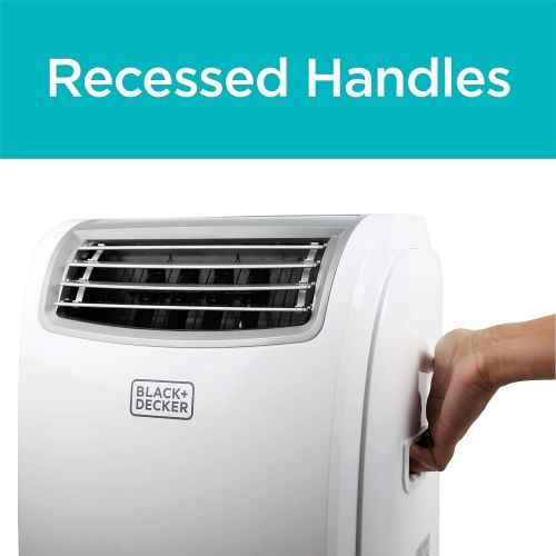  Black + Decker BPACT12HWT Portable Air Conditioner, 12,000 BTU with Heat, w, White