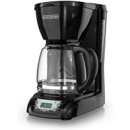 BLACK+DECKER DLX1050B 12-cup Programmable Coffee Maker with glass carafe, Black