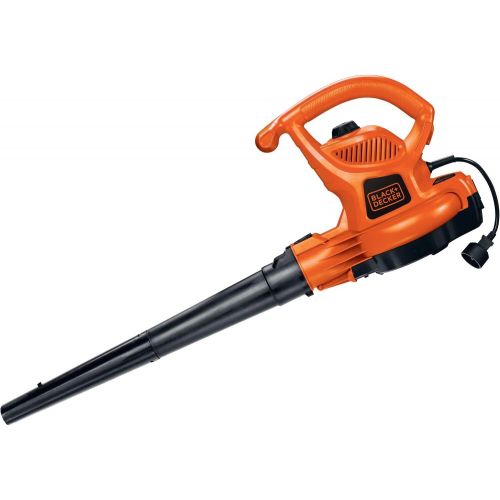  BLACK+DECKER 3-in-1 Electric Leaf Blower, Leaf Vacuum, Mulcher, 12-Amp (BV3600)