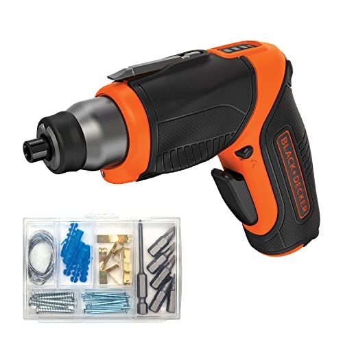  BLACK+DECKER 4V MAX Cordless Screwdriver, Rechargeable (BDCS40BI)