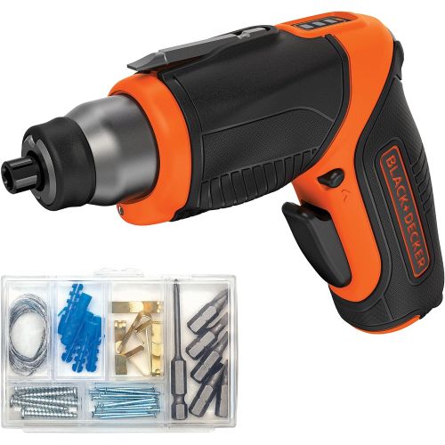  BLACK+DECKER 4V MAX Cordless Screwdriver, Rechargeable (BDCS40BI)