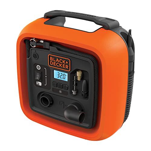  BLACK+DECKER Cordless Tire Inflator, Multi-purpose, Portable, 12V (BDINF12C)