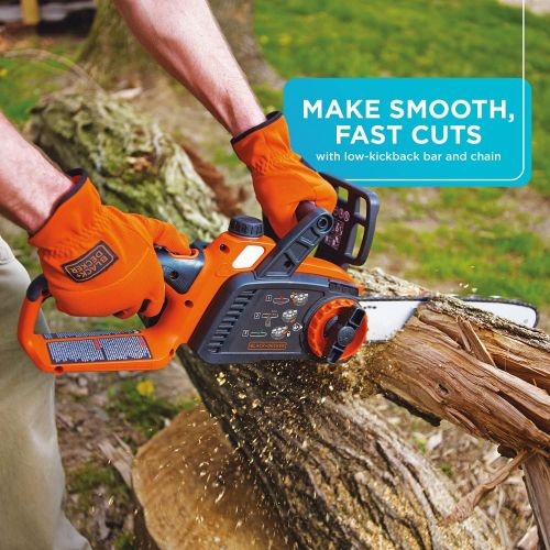  BLACK+DECKER 40V Max Cordless Chainsaw, 12-Inch (LCS1240)