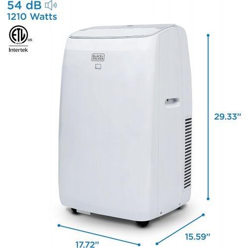  BLACK+DECKER 14,000 BTU Portable Air Conditioner with Heat, White