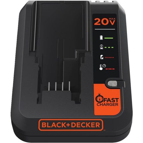  BLACK+DECKER 20V MAX Lithium Battery Charger with 4-Ah Lithium Ion Battery Pack (BDCAC202B & LB2X4020)