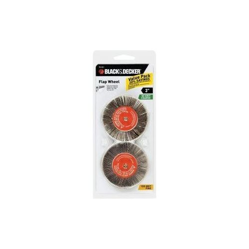  Black & Decker 70-621 Flap Wheel 3-in-2 Coarse 60 Grit 150 Fine Grit