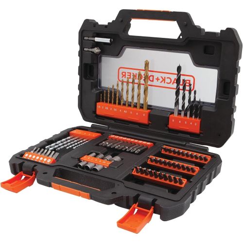  BLACK+DECKER A7231-XJ Easy Grip Drill Set - Black, 76-Piece