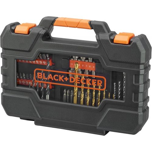  BLACK+DECKER A7231-XJ Easy Grip Drill Set - Black, 76-Piece