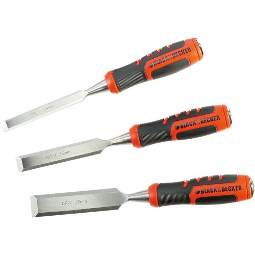  Black + Decker 3?Piece Wood Chisel Set 12,18,25?mm