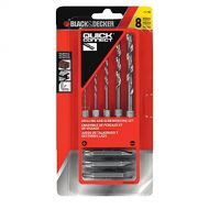BLACK+DECKER Black and Decker Quick Connect 8 Piece Drilling and Screwdriver Set