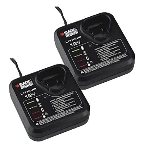  BLACK+DECKER Black and Decker LCS12 2 Pack 12v Charger for LBX12 Battery # 90592257-2PK