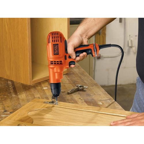  BLACK+DECKER DR260VA 5.2 Amp 3/8-Inch Corded Drill with 10 Bonus Drill Bits and Up To 1500 RPM