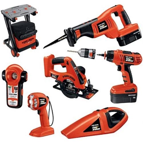  Black & Decker FSC718K-2 18 Volt 7-Tool Combo Kit