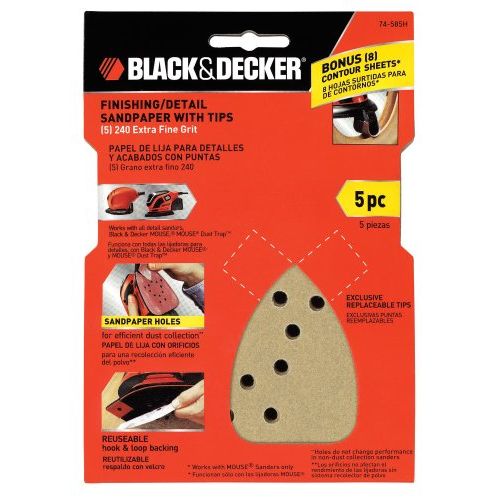  Black & Decker 74-585H 240-Grit Mouse Sand Paper