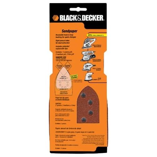  Black & Decker 74-674 Finishing / Detail Sandpaper, 5-Piece