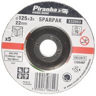 BLACK+DECKER Piranha Stone Cutting Disc Sparpack, 125 x 22 x 3.2 mm - Set of 5