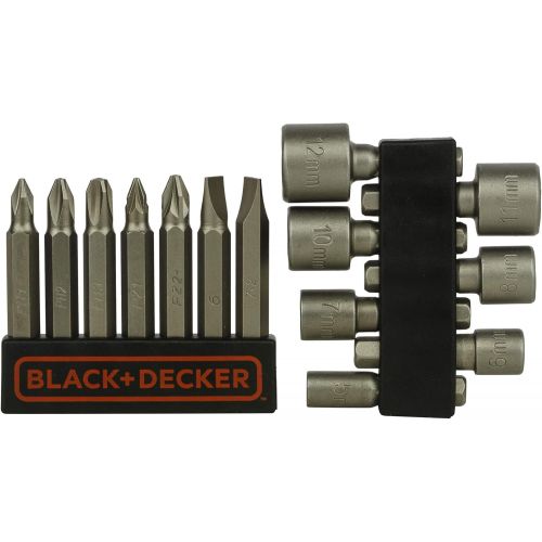  BLACK+DECKER A7104-XJ A7104-XJ-Juego 56 piezas para atornillar con atornillador de carraca