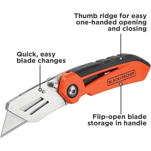  BLACK+DECKER Utility Knife with Blade Storage (BDHT10002)