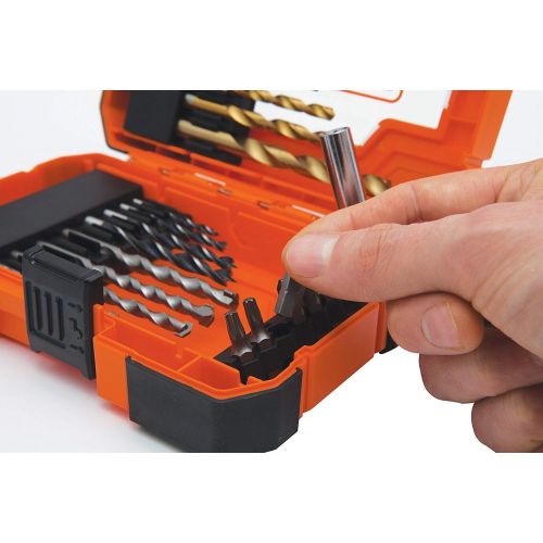  Black + Decker A7235-XJ, Screwdriving/Hex Drill Bits, 27pcs, Orange