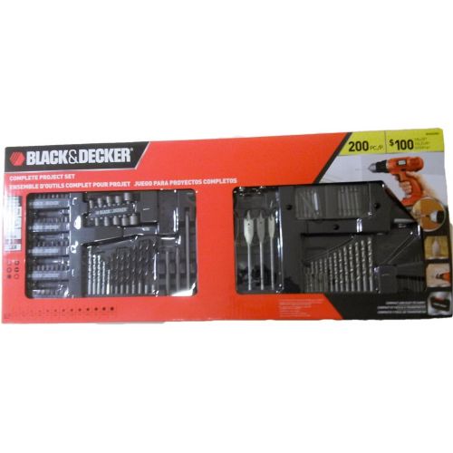  BLACK+DECKER 200pc Complete Power Drill Project Set