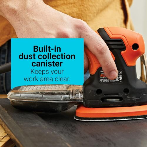  BLACK+DECKER MOUSE 1.2 Amp Electric Detail Sander (BDEMS200C)