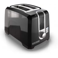 BLACK+DECKER 2-Slice Extra-Wide Slot Toaster, Square, Black, T2569B