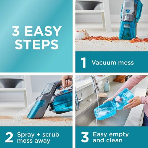  BLACK+DECKER spillbuster Cordless Spill + Spot Cleaner with Extra Filter (BHSB315JF)