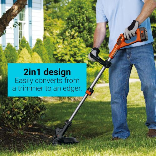  BLACK+DECKER 40V MAX* 13 in. 2in1 Cordless String Trimmer/Edger with POWERCOMMAND Kit (LST136)