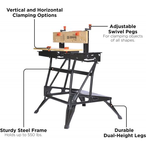  BLACK+DECKER Portable Workbench, Project Center and Vise (WM425-A)