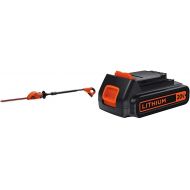 BLACK+DECKER 20V MAX Cordless Pole Hedge Trimmer, 18-Inch (LPHT120) & 20V MAX Lithium Battery (LBXR20)