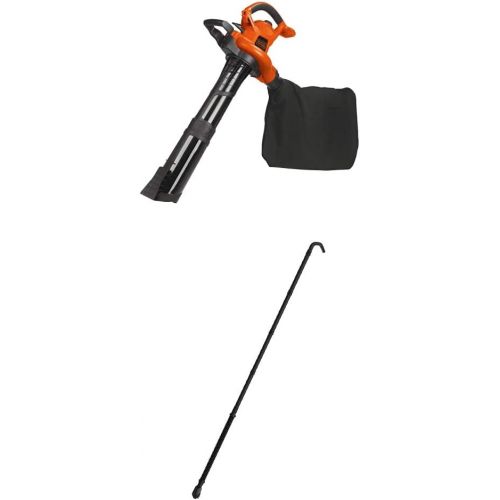  BLACK+DECKER 3-in-1 Electric Leaf Blower/Mulcher Kit with Quick Connect Gutter Cleaner Attachment (BV6000 & BZOBL50)