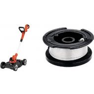 BLACK+DECKER MTE912 12-Inch Electric 3-in-1 Trimmer/Edger and Mower with Replacement Spool with 30 Feet