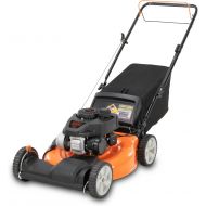 BLACK+DECKER 21-Inch 3-in-1 Gas Powered Push Lawn Mower with 140cc OHV Engine, Black and Orange