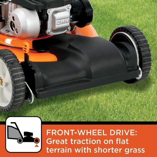  BLACK+DECKER 21-Inch 3-in-1 Gas Powered Push Lawn Mower with 140cc OHV Engine, Black and Orange
