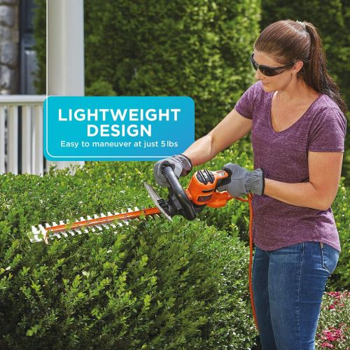  BLACK+DECKER Hedge Trimmer with Saw, 20-Inch, Corded (BEHTS300)