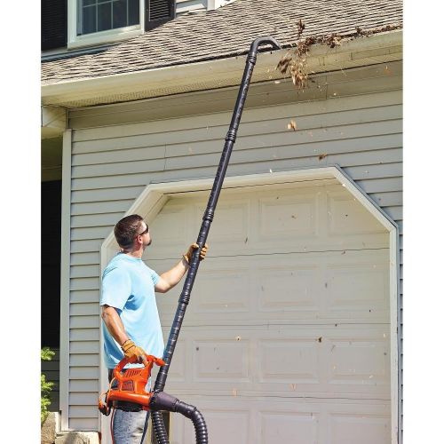  BLACK+DECKER Gutter Clean Attachment For Blower, Quick Connect (BZOBL50)