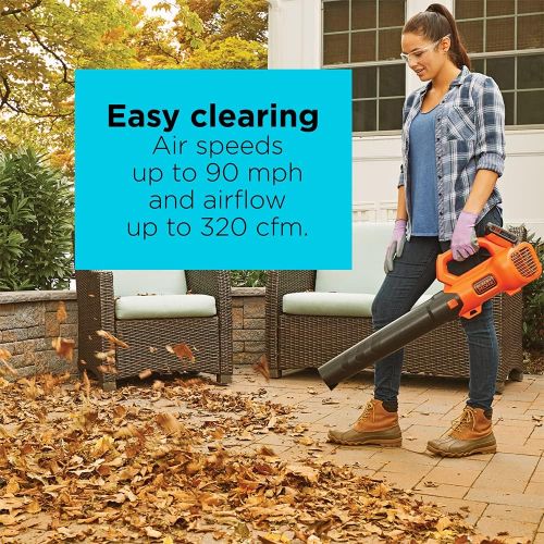  BLACK+DECKER 20V MAX Leaf Blower, Axial, 2.0-Ah (BCBL700D1)