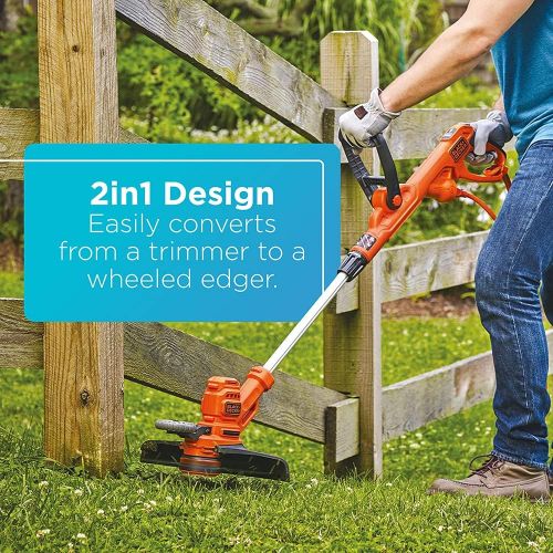  BLACK+DECKER String Trimmer with Auto Feed, Electric, 6.5-Amp, 14-Inch (BESTA510)