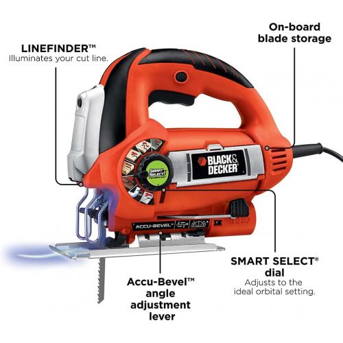  BLACK+DECKER Jig Saw, 6.0-Amp (JS670V)