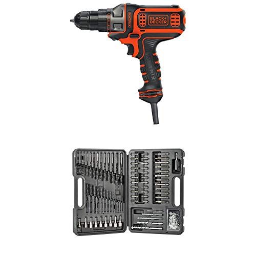  BLACK+DECKER BDEDMT Matrix AC Drill/Driver with BLACK+DECKER BDA91109 Combination Accessory Set, 109-Piece