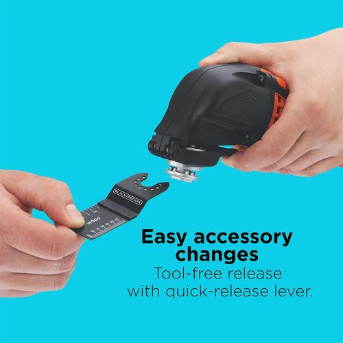  BLACK+DECKER Oscillating Multi-Tool, Variable Speed, 2.5-Amp (BD200MTB)