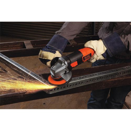  BLACK+DECKER Angle Grinder Tool, 4-1/2-Inch, 6 Amp (BDEG400)