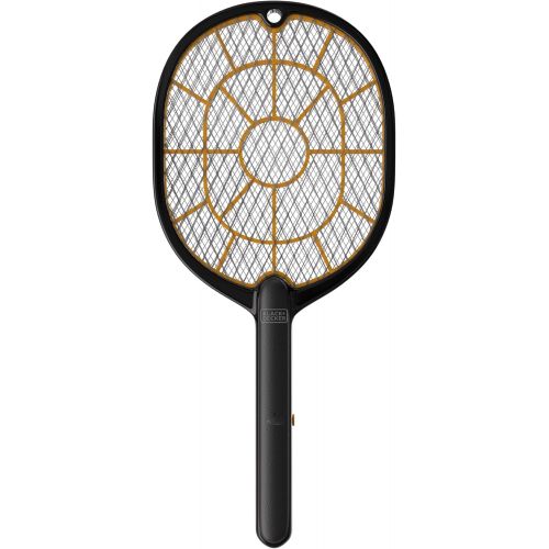  Black + Decker Electric Fly Swatter & Fly Zapper- Bug Zapper Racket Indoor & Outdoor- Handheld, Heavy- Duty Mosquito Swatter, Battery- Powered, Non- Toxic Safe for Humans & Pets Fl