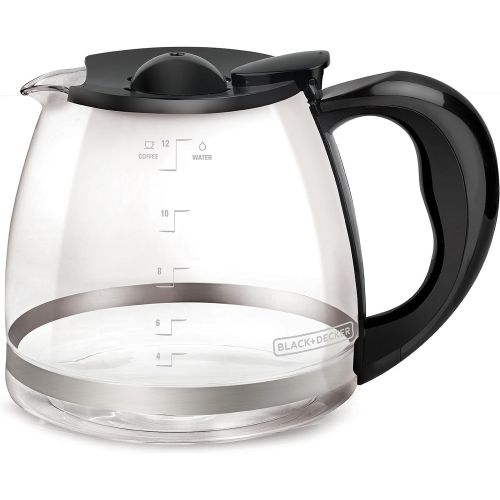  BLACK+DECKER 12-Cup Replacement Carafe with Duralife Construction, Glass,