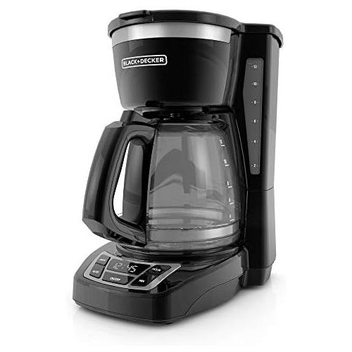  BLACK+DECKER 12-Cup Programmable Coffeemaker, Black, CM1160B